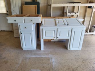White cabinets