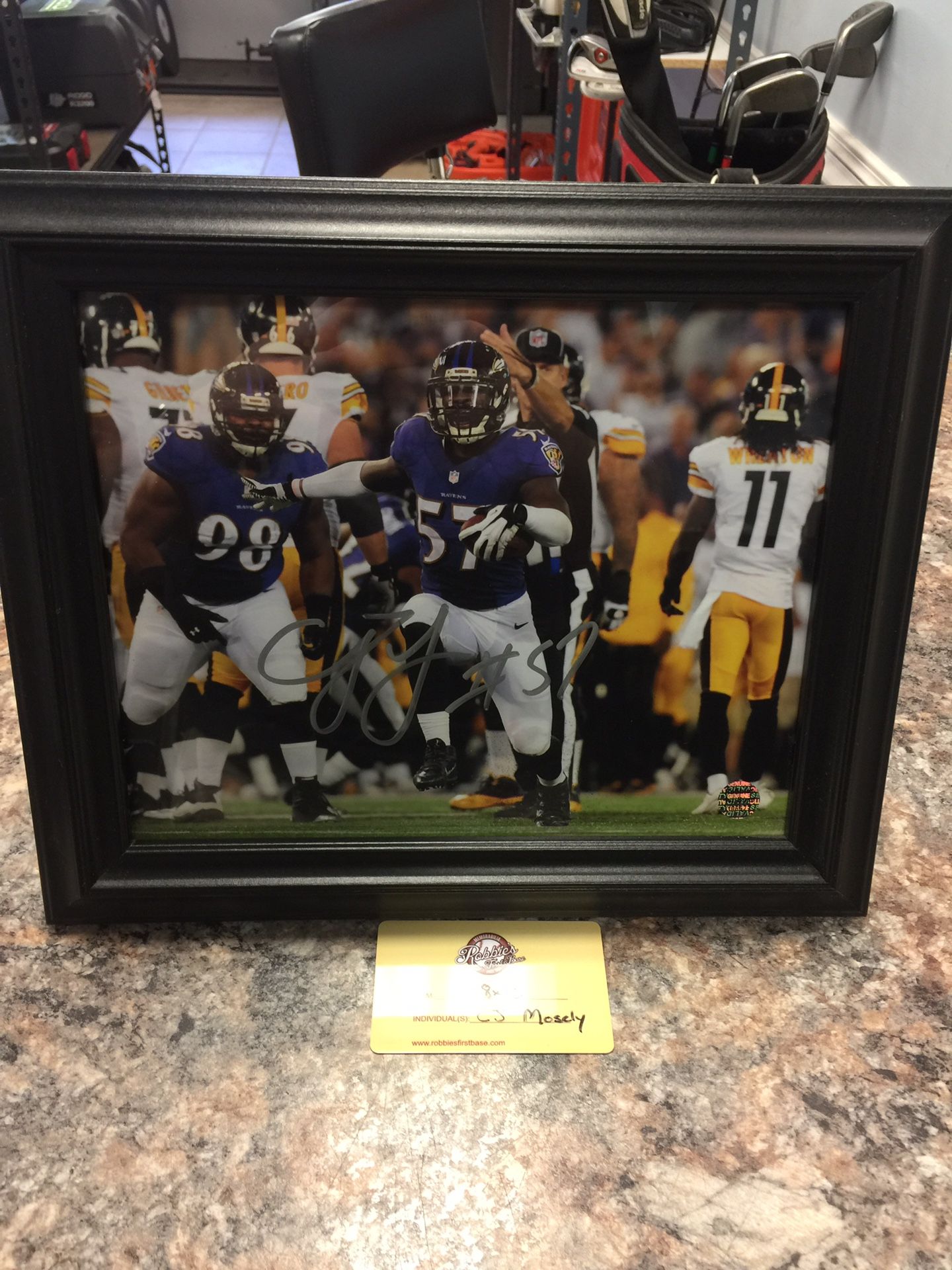 CJ Mosley signed 8x10 w/ COA