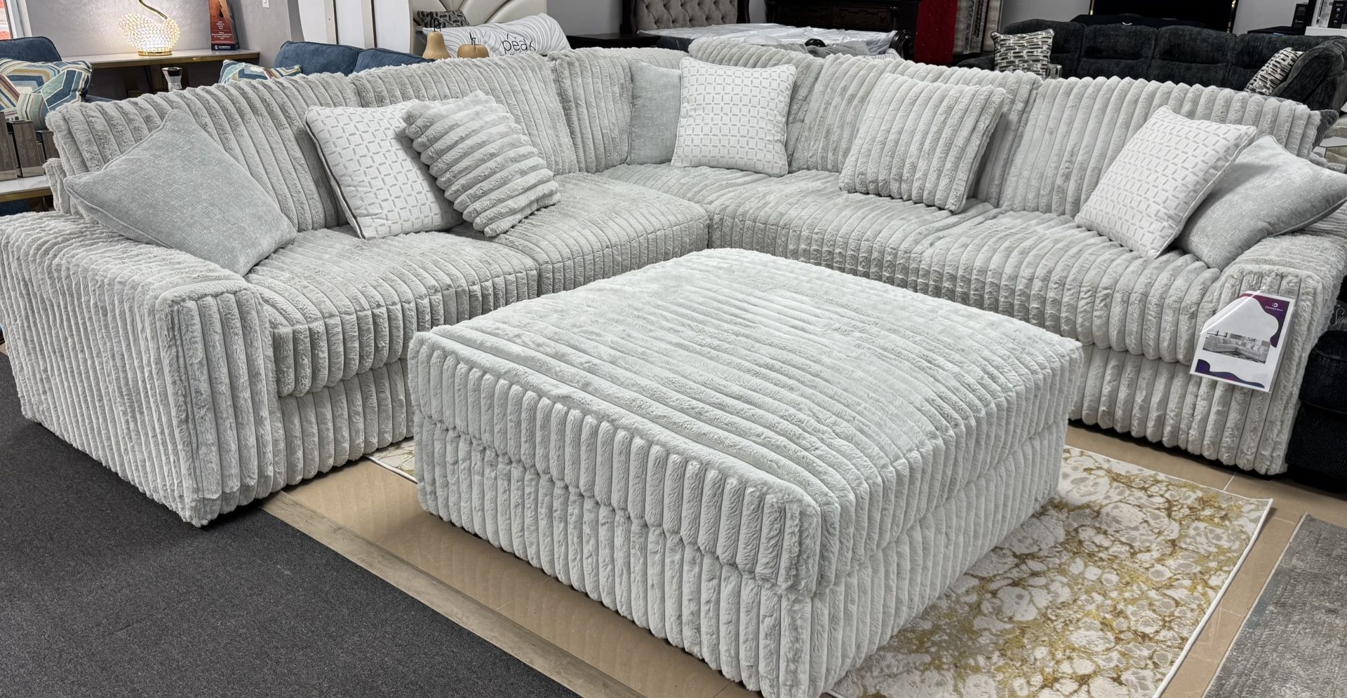 Stupendous Grey Sectional