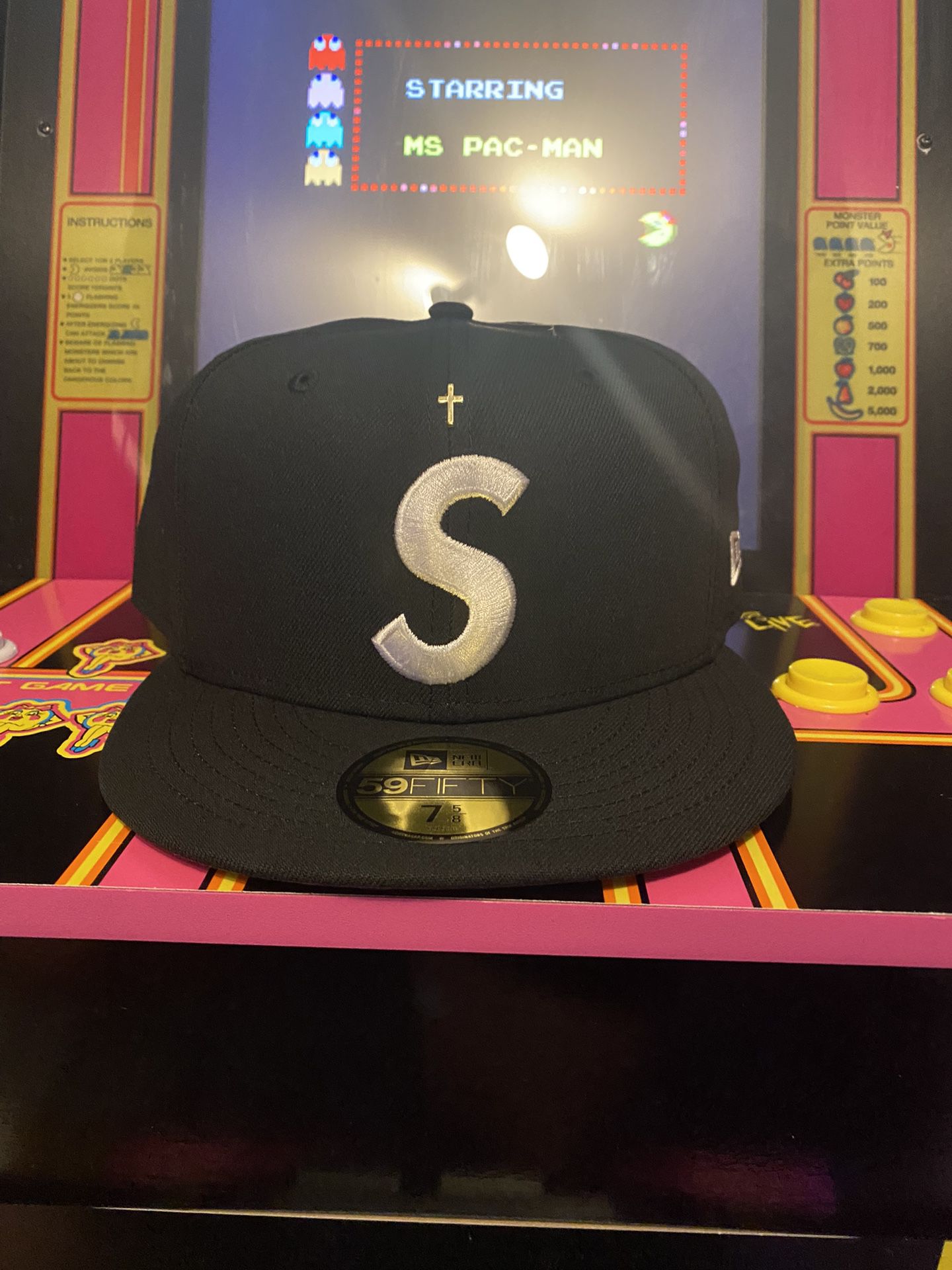 2024 Supreme “S” Hat With Cross 