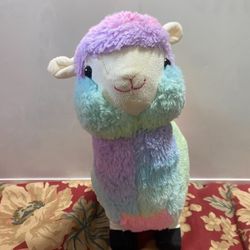Rainbow Llama Alpaca Plush – 10”