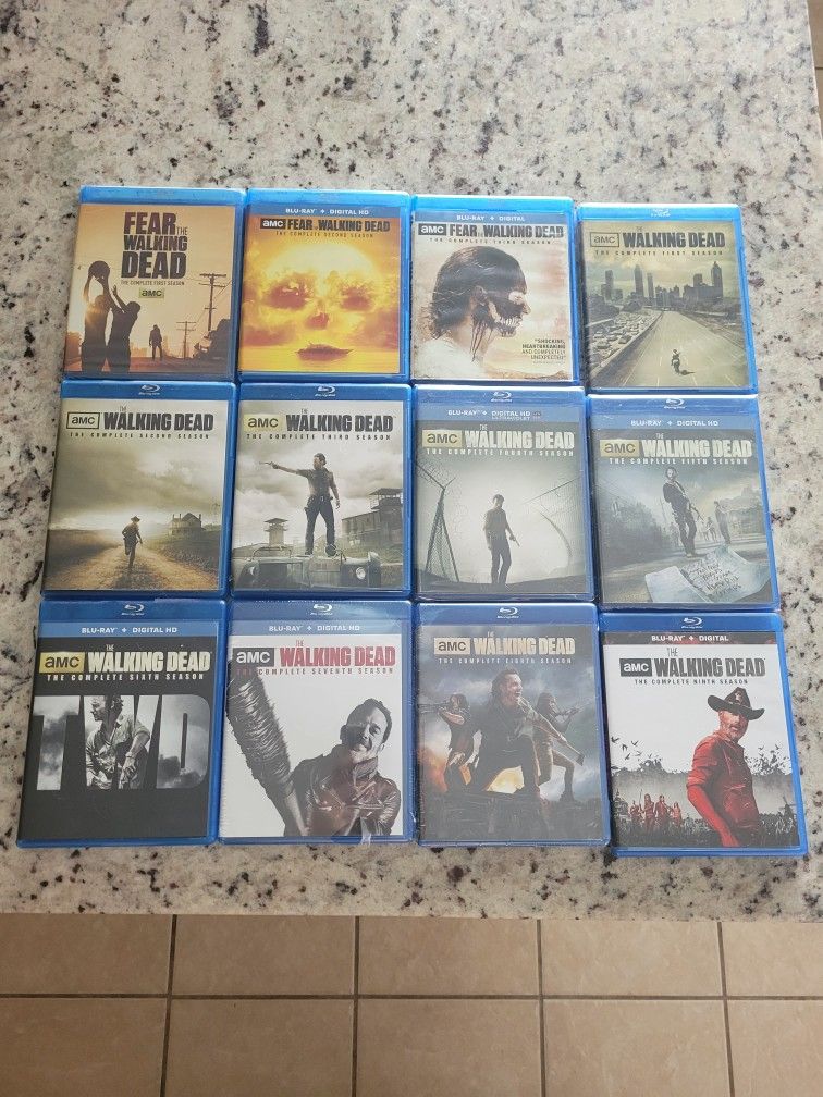 The Walking Dead Blu Ray Collection Lot