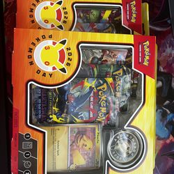 Pokémon TCG 2026 Pokémon Day Box x2 Booster Pikachu Promo Coin English