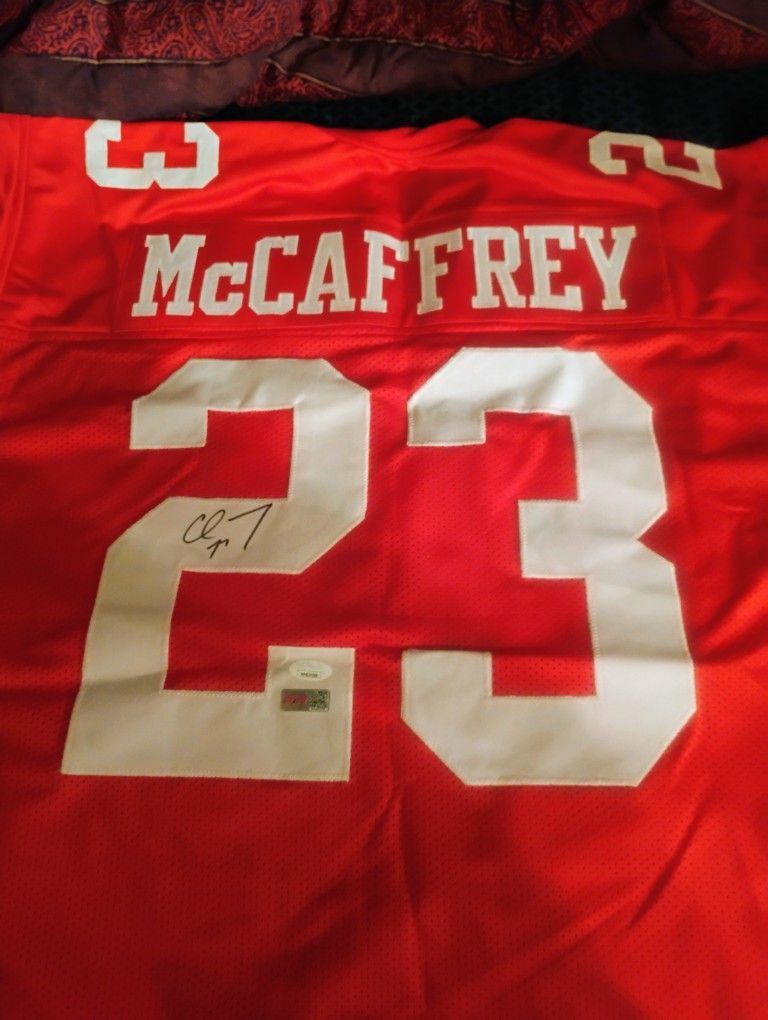 Christian McCaffrey Auto Jersey
