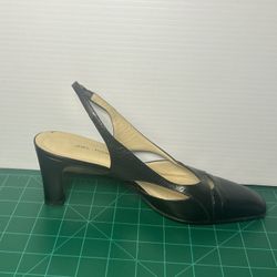 Joel Parker Handcrafted Italian Black Patent Leather Women’s Heels (Size 7)