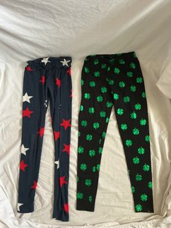 2 Pairs Novelty Print Leggings