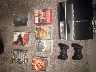 Sony PlayStation 3 80GB Console Bundle (CECHK01) — 2 Controllers + 7 Games