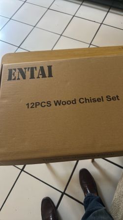 ENTAI  12 pcs wood chisel set new one in case