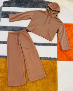 Z Supply Cozy Knit Loungewear Set in Mauve Brown