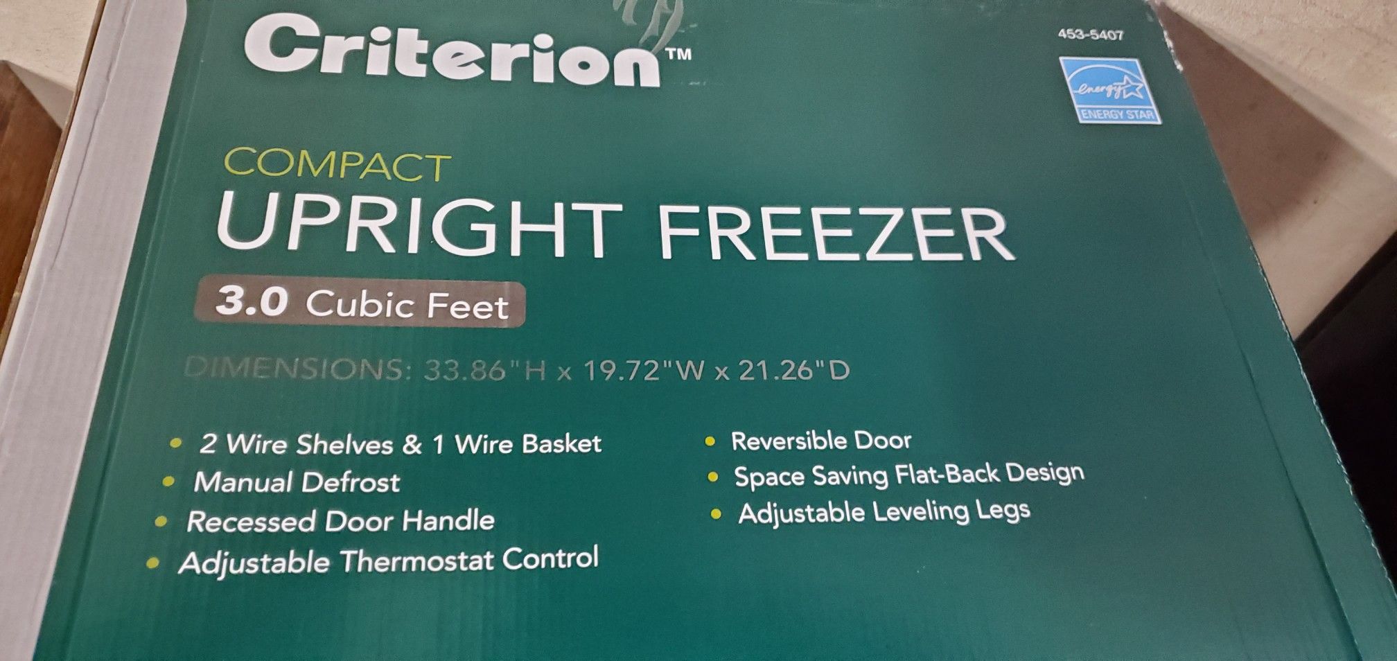 Criterion 3 cubic feet freezer upright for Sale in HOFFMAN EST, IL