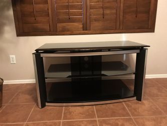 Glass TV stand