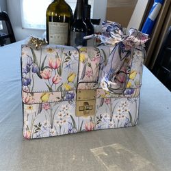 ALDO Floral Purse (pink and blue)