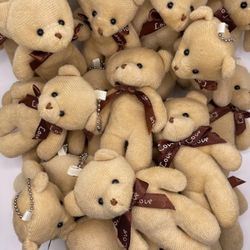 24 Pieces Teddy Bear Soft Plush Toys For Flower Bouquet Baby Shower Wedding