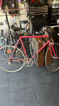 Vintage Red Road Bike