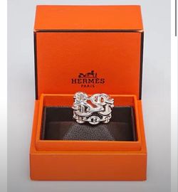 Hermès Sterling Silver Ring – 925 Solid Silver