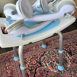 Shower Chair And Suction Grab Bars 