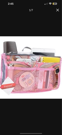 New Vercord Pink Paisley Purse Organizer