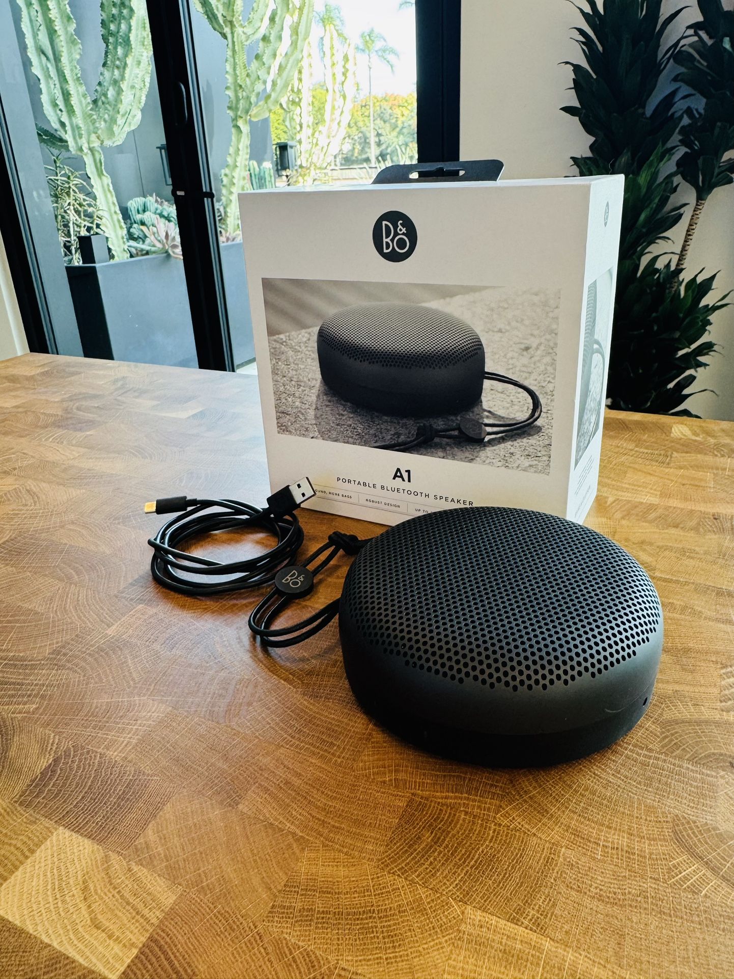 Bang & Olufsen Beoplay A1 Portable Bluetooth Speaker with Microphone - Black