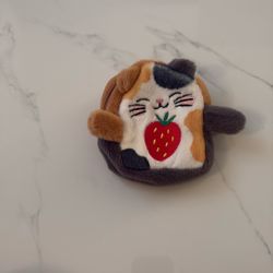 Cute Cat Mini Backpack With Strawberry