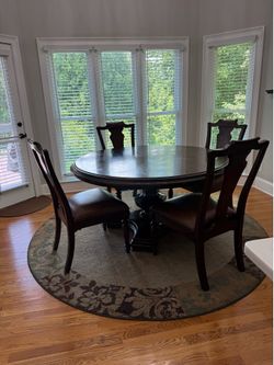 Dining table and chairs