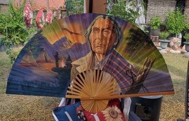 Rare Hand Painted Fan