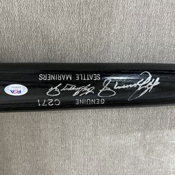 KEN GRIFFEY JR SIGNED BAT