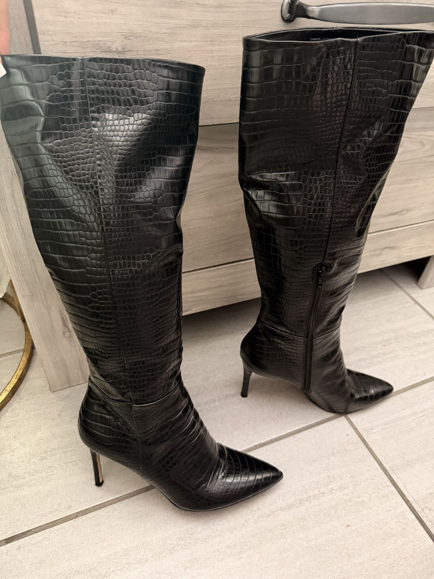 Black High Heel Boots