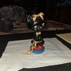 Vintage Bobblehead Sitting Cat (Nice)