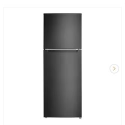 Vissani 10.1 cu. ft. Top Freezer Refrigerator in Black, Garage Ready Used good