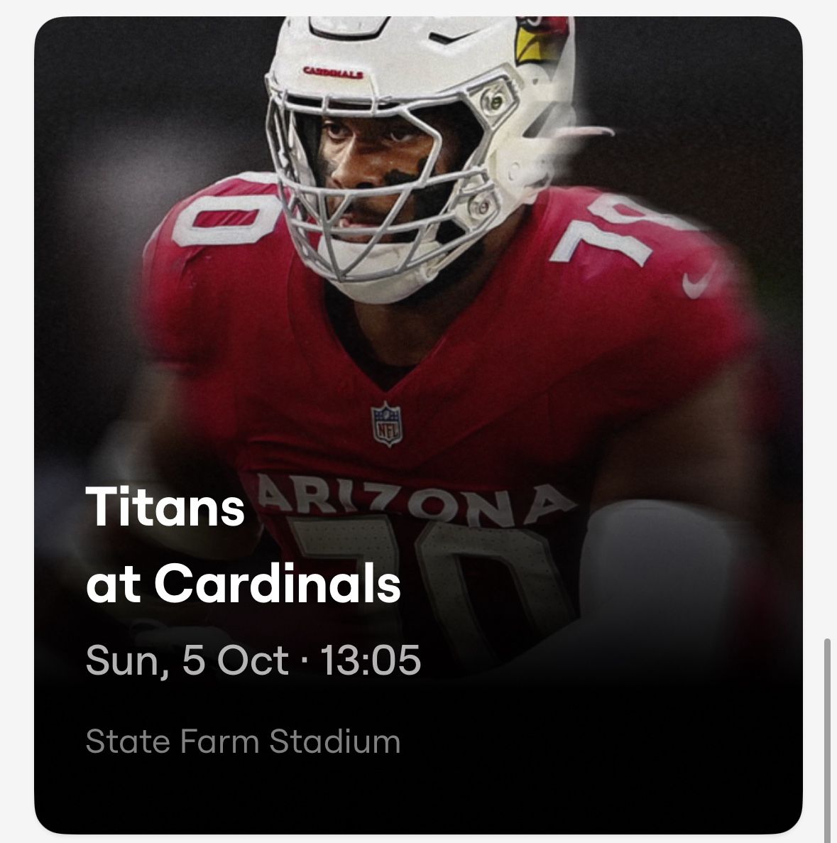 Tennessee Titans vs Arizona Cardinals