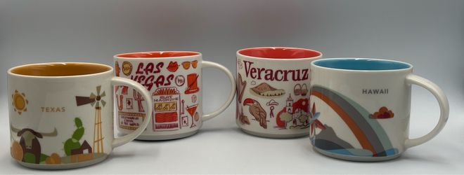 Starbucks Been There Series Coffee Mug Veracruz Hawaii Las Vegas Texas