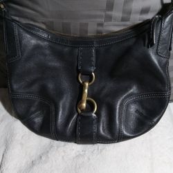 Black Leather Coach Purse