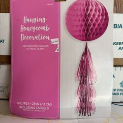 Honeycomb Decor Pink