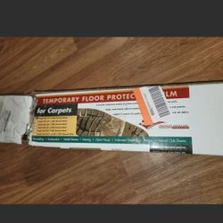 KleenKover Carpet Film Temporary Carpet Protection 24" X 200' Reverse Wind