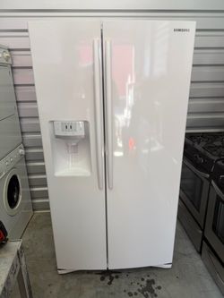 White Side By Side Samsung Fridge (Same Day Delivery)