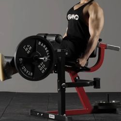 NEW Leg Extension & Curl Machine, Adjustable Leg Machine W/ Plate Loaded !