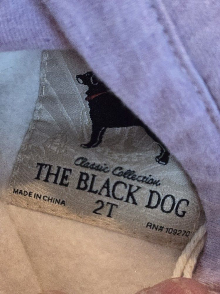 BLACK DOG NWT!! TODDLERS 2X LAVENDER SWEATSHIRT 💜