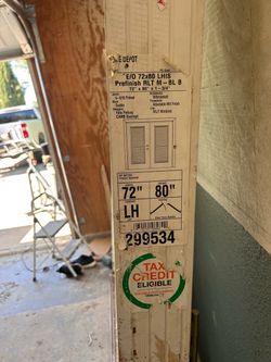 72x80 Double French Patio Door w/ Built-In Blinds
