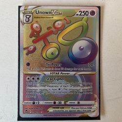 Pokémon Unown VSTAR (Secret) - SWSH12: Silver Tempest (SWSH12) 