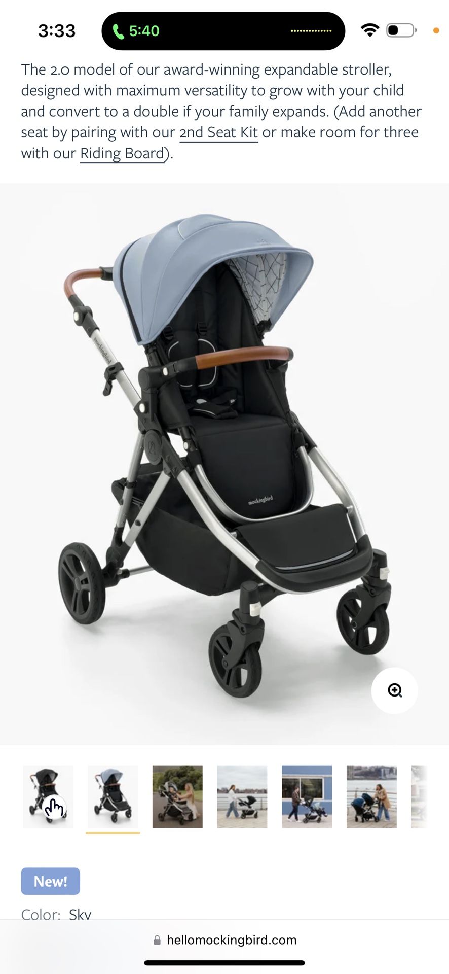 Mockingbird Single To Double Stroller