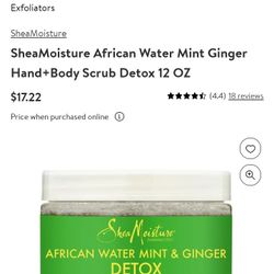 Shea Moisture Detox Hand & Body Scrub 