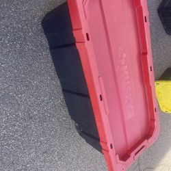 2 Husky 45 Gallon Totes On Wheels 