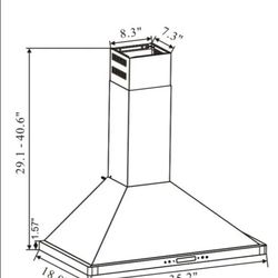 Winflo Wall Mount Range Hood