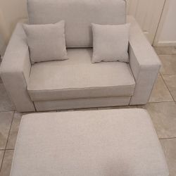 Coddle belfair tall/chair. Sofa bed with ottoman