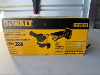 DEWALT 20V MAX* Angle Grinder Tool Cordless Brushless, 4 1/2 Inch, with Paddle Switch and Kickback Brake, Tool Only (DCG413B)