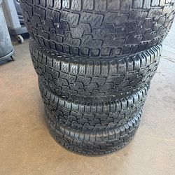 Used set of Pirelli tires size 265/70/16 A/T free install and balance