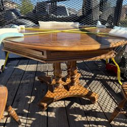 Real Wood Table And Chairs 