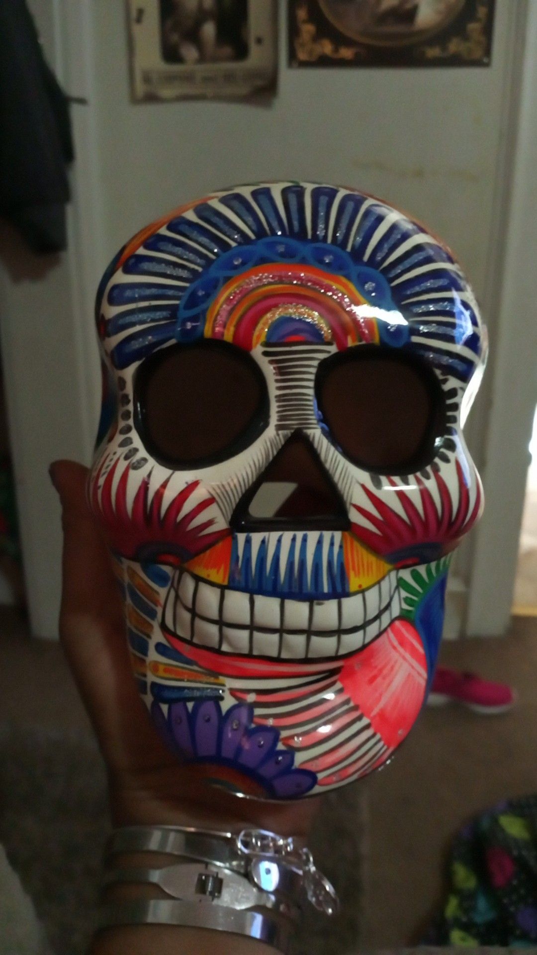 Beautifully crafted sugar skull