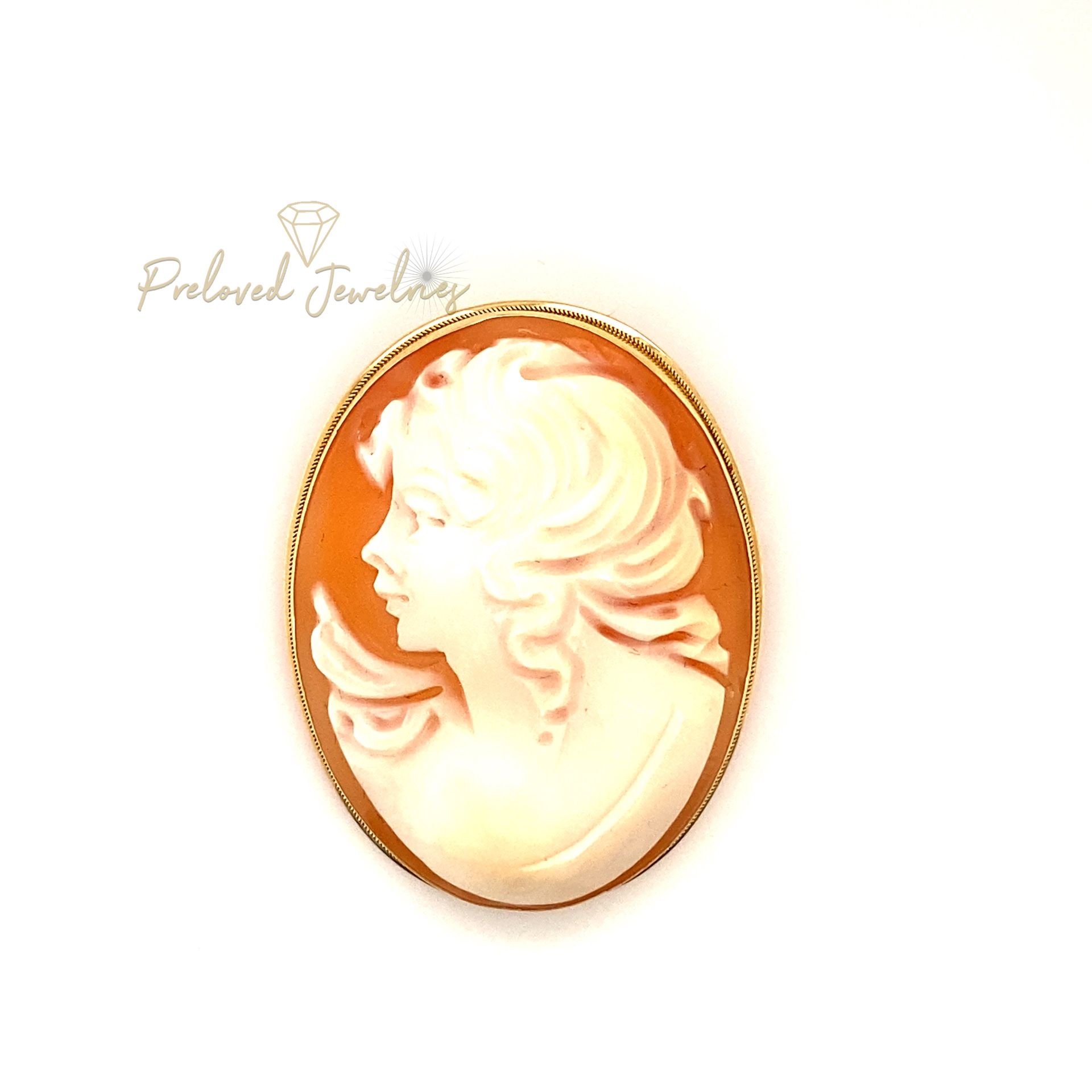 Authentic Cameo Pendant/Brooch (1.75”)
