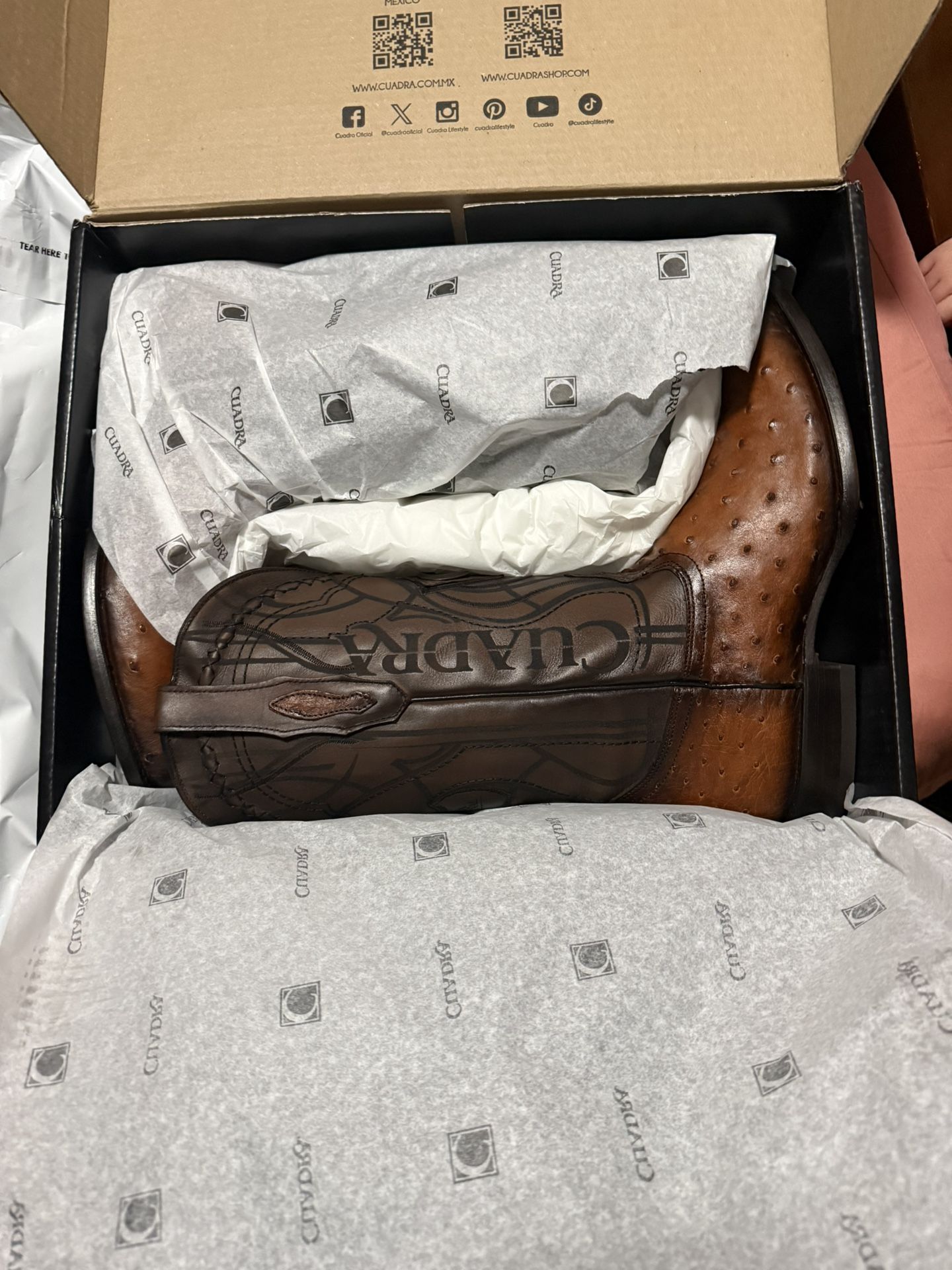 Brand New Cuadra Ostrich Boots